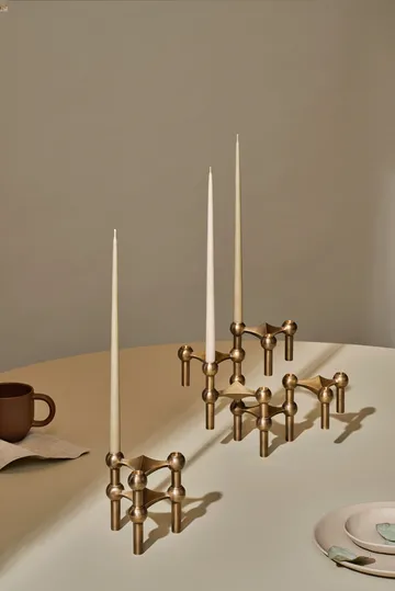 Nagel castiçal 3 unidades - Bronzed brass - STOFF Nagel