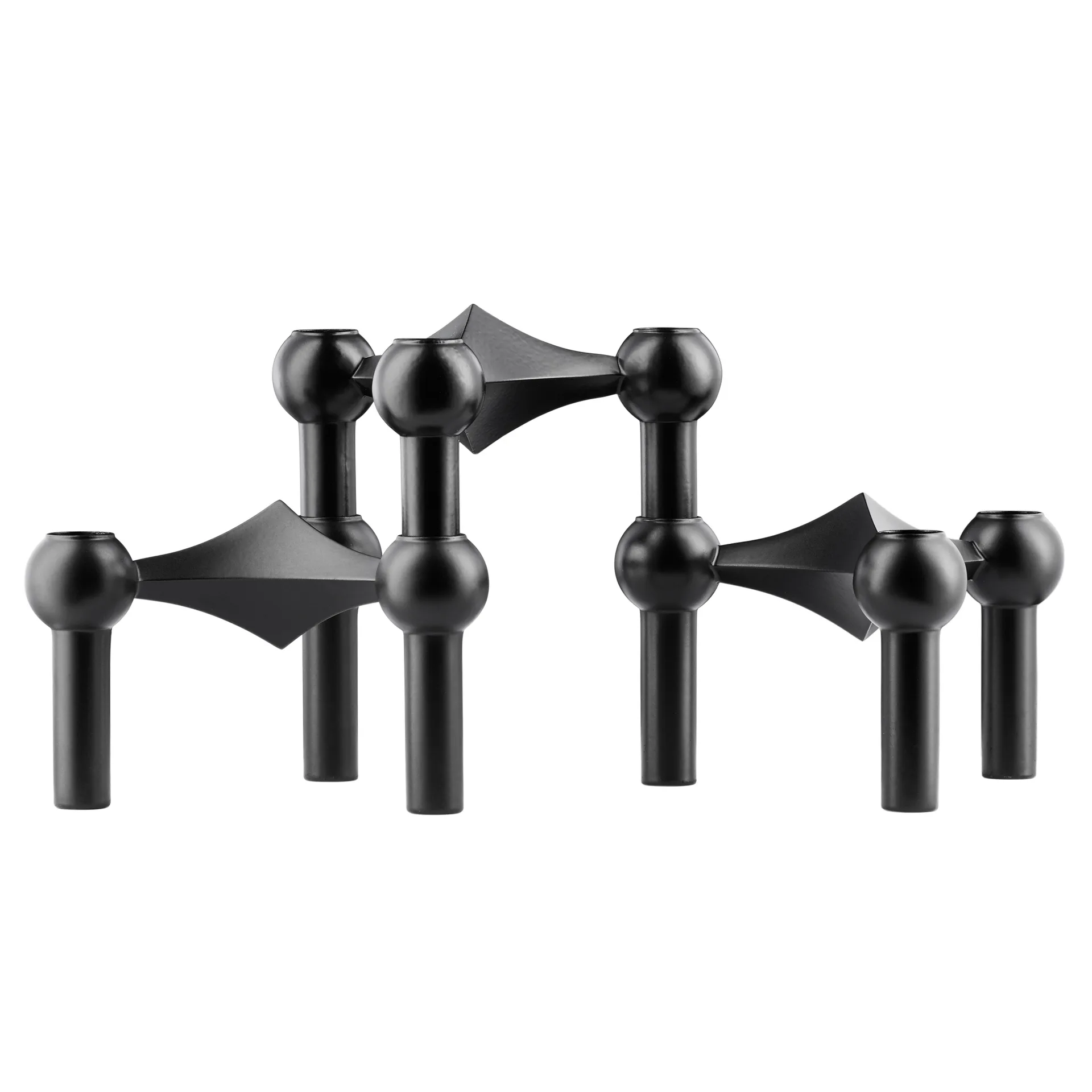 Nagel castiçal 3 unidades, preto STOFF Nagel