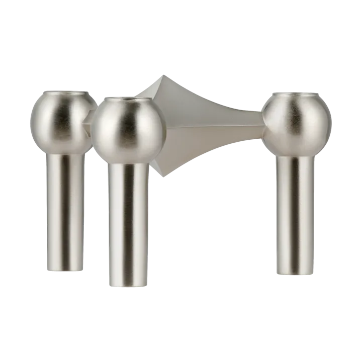 Nagel castiçal  - Cromado escovado - STOFF Nagel