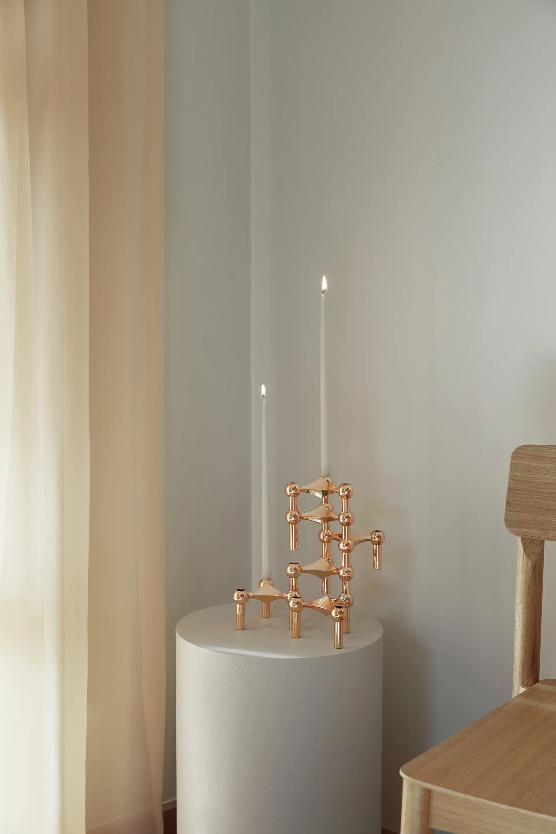 Nagel castiçal , Ouro rosa STOFF Nagel