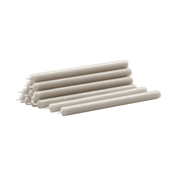 Nagel velas 12 unidades - Cinza linho - STOFF Nagel