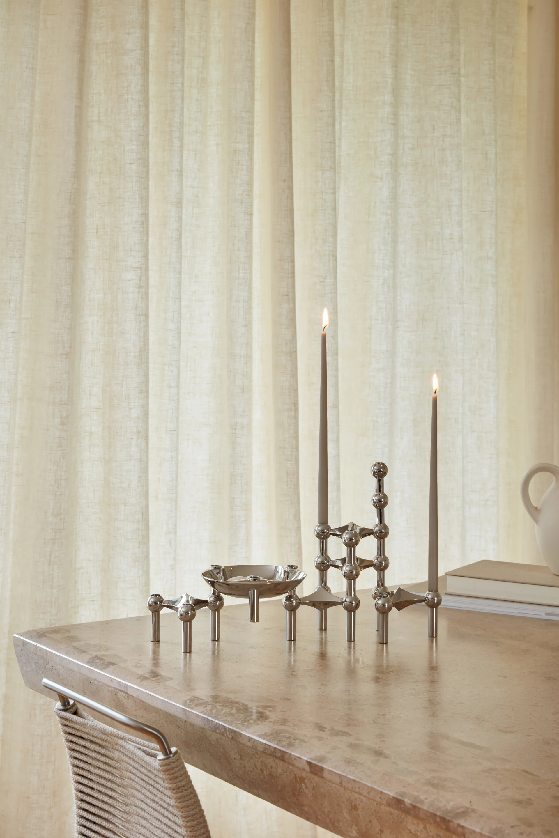 STOFF Nagel velas antigas Ester & Erik 6 unidades, areia STOFF Nagel