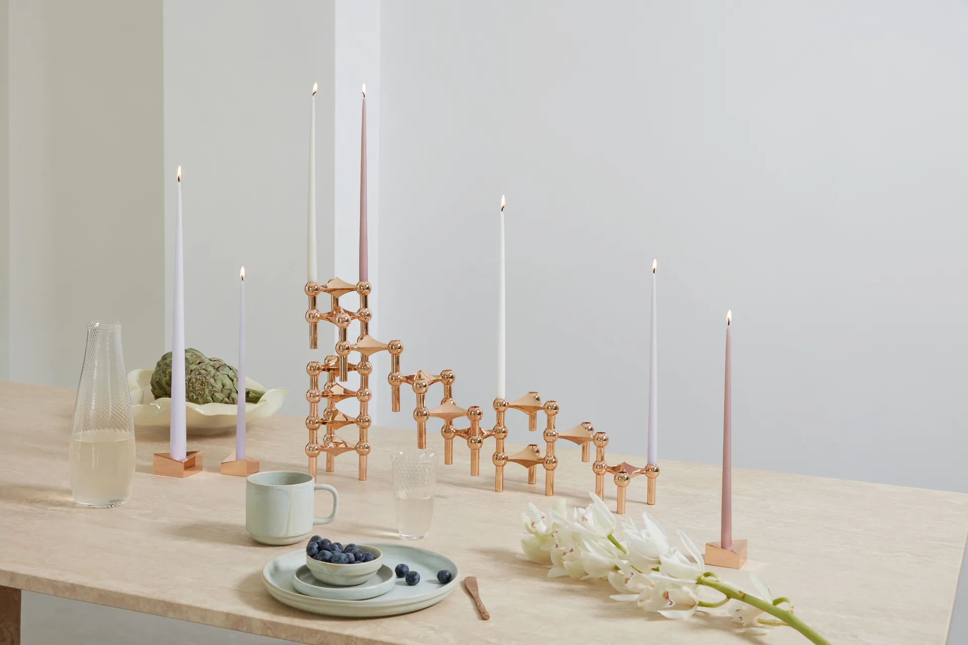 STOFF Nagel velas antigas Ester & Erik 6 unidades, Soft rose STOFF Nagel