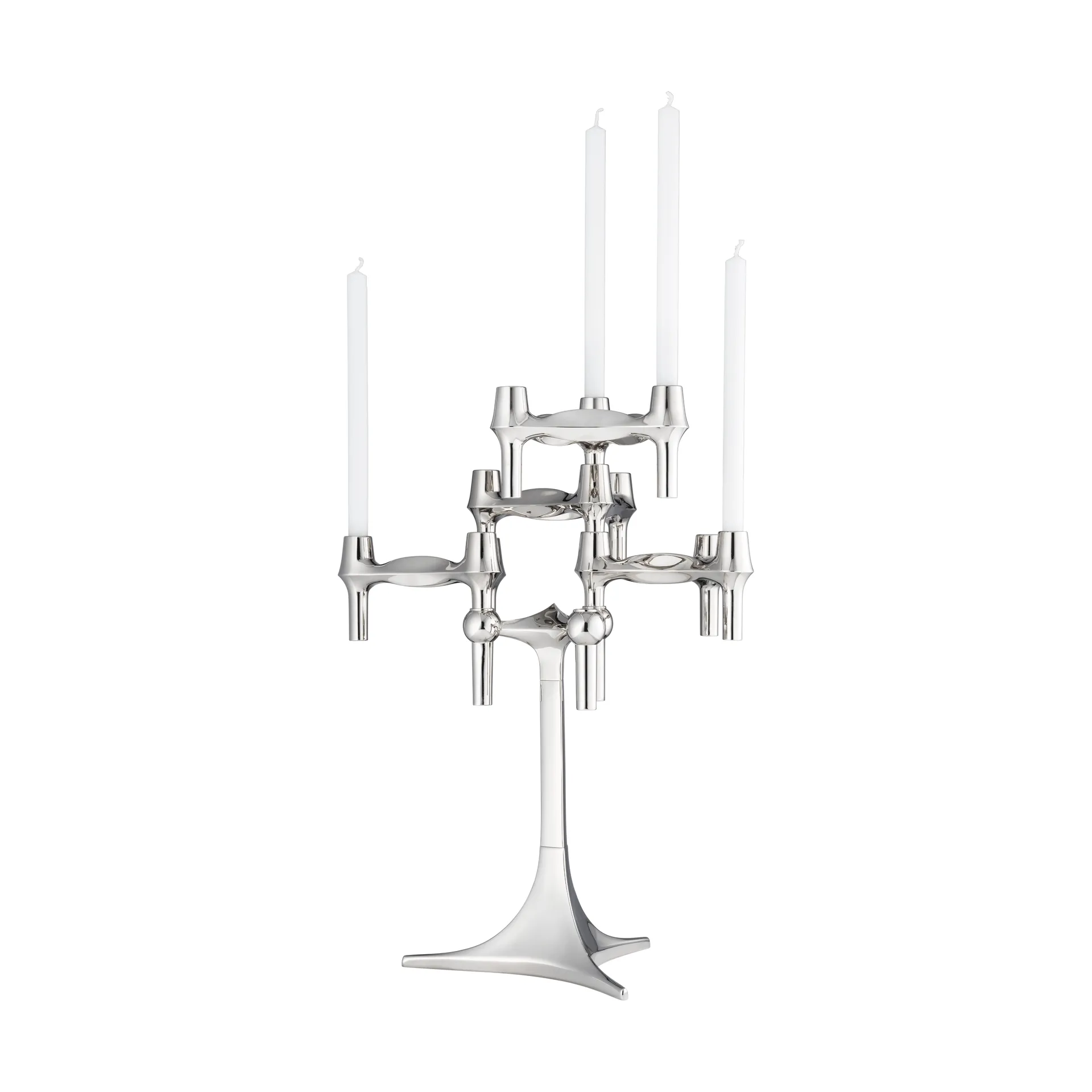 Suporte de velas STOFF Nagel, Cromado STOFF Nagel