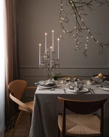 Suporte de velas STOFF Nagel - Cromado - STOFF Nagel