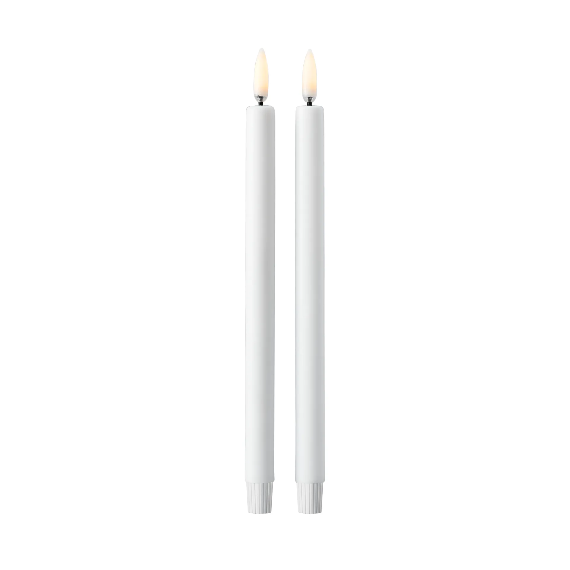 Vela STOFF Nagel LED da Uyuni Lighting, 2 un., branco STOFF Nagel