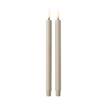 Vela STOFF Nagel LED da Uyuni Lighting, 2 un. - Sand - STOFF Nagel