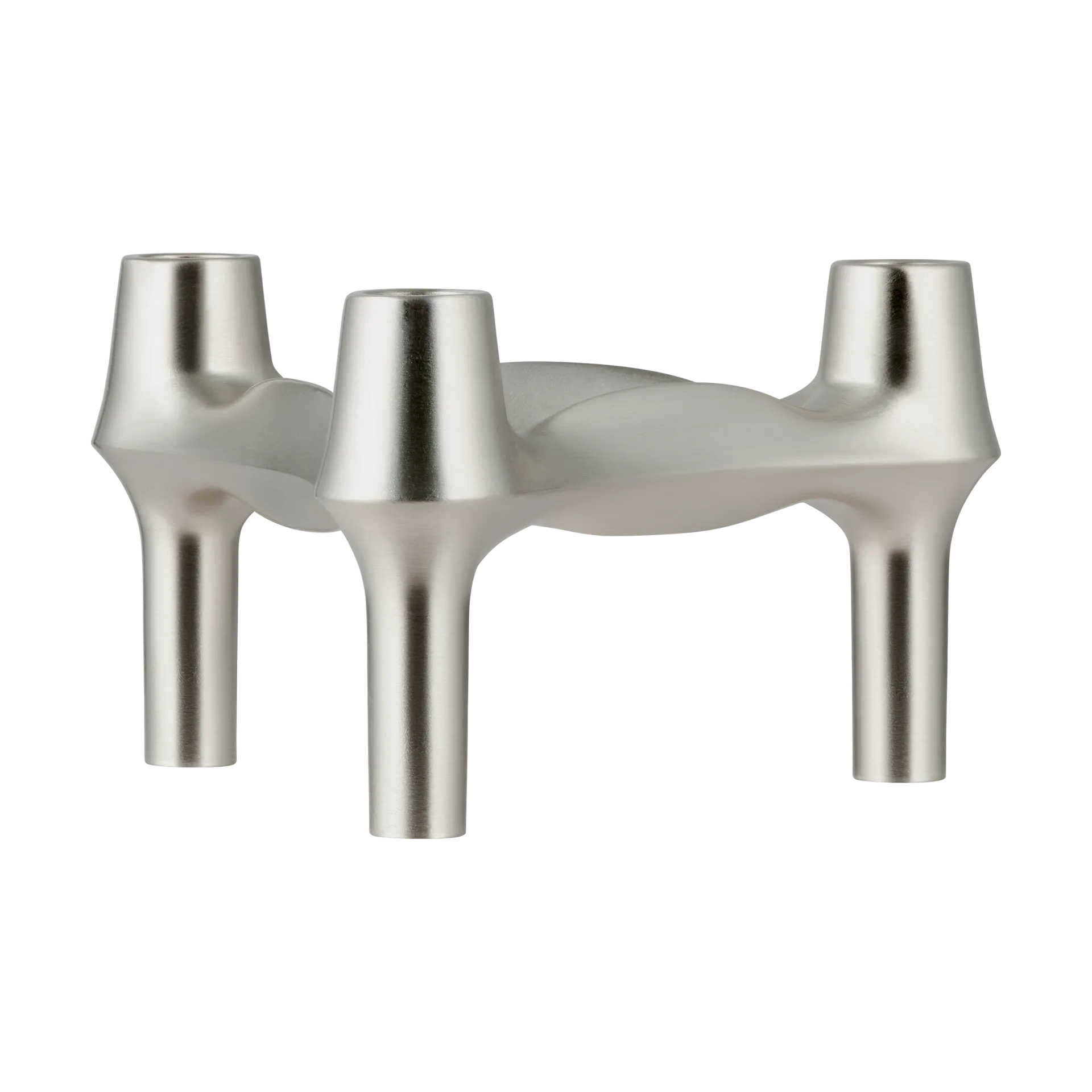 STOFF BMF castiçal, Cromado escovado STOFF