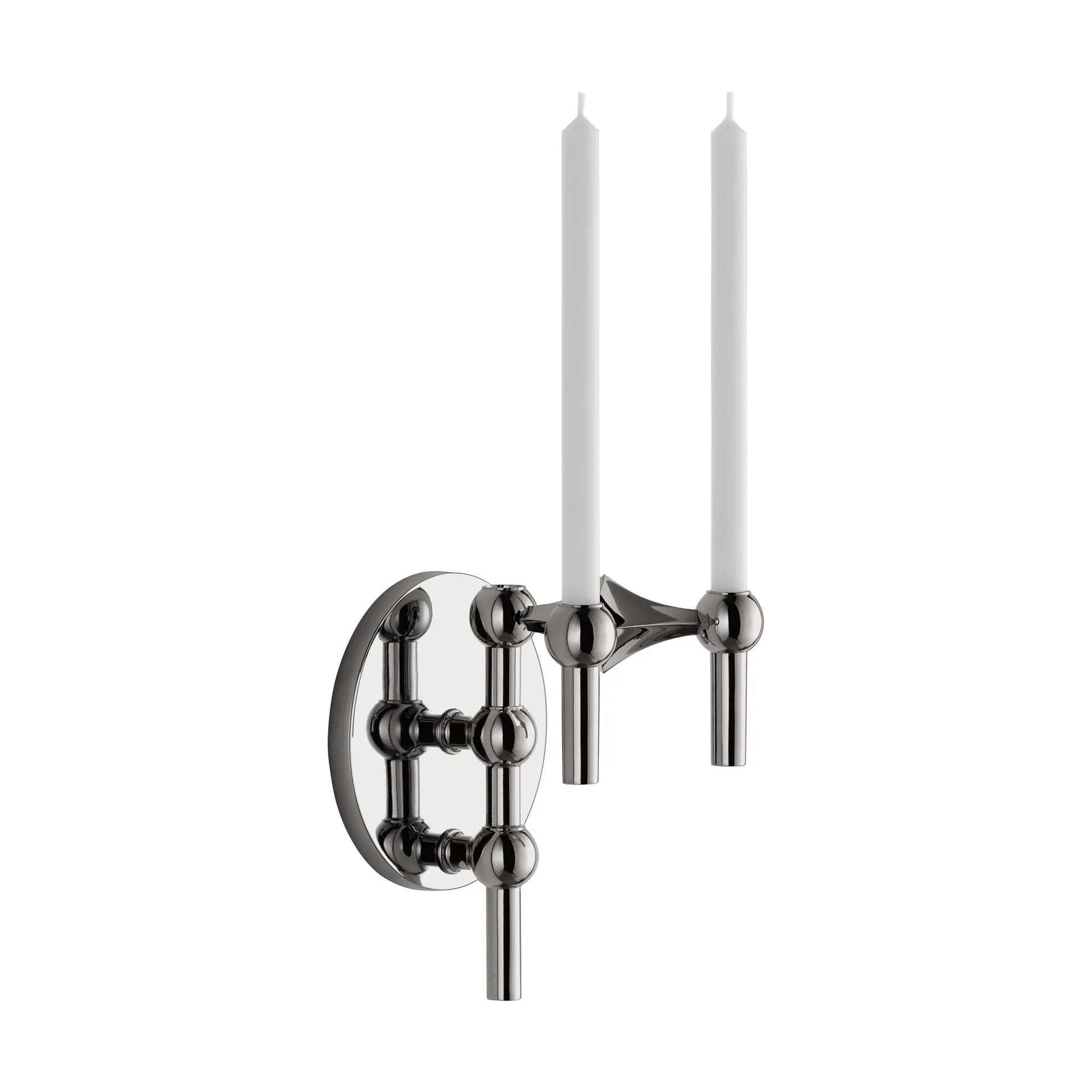 STOFF Nagel castiçal de parede , Cromado preto STOFF