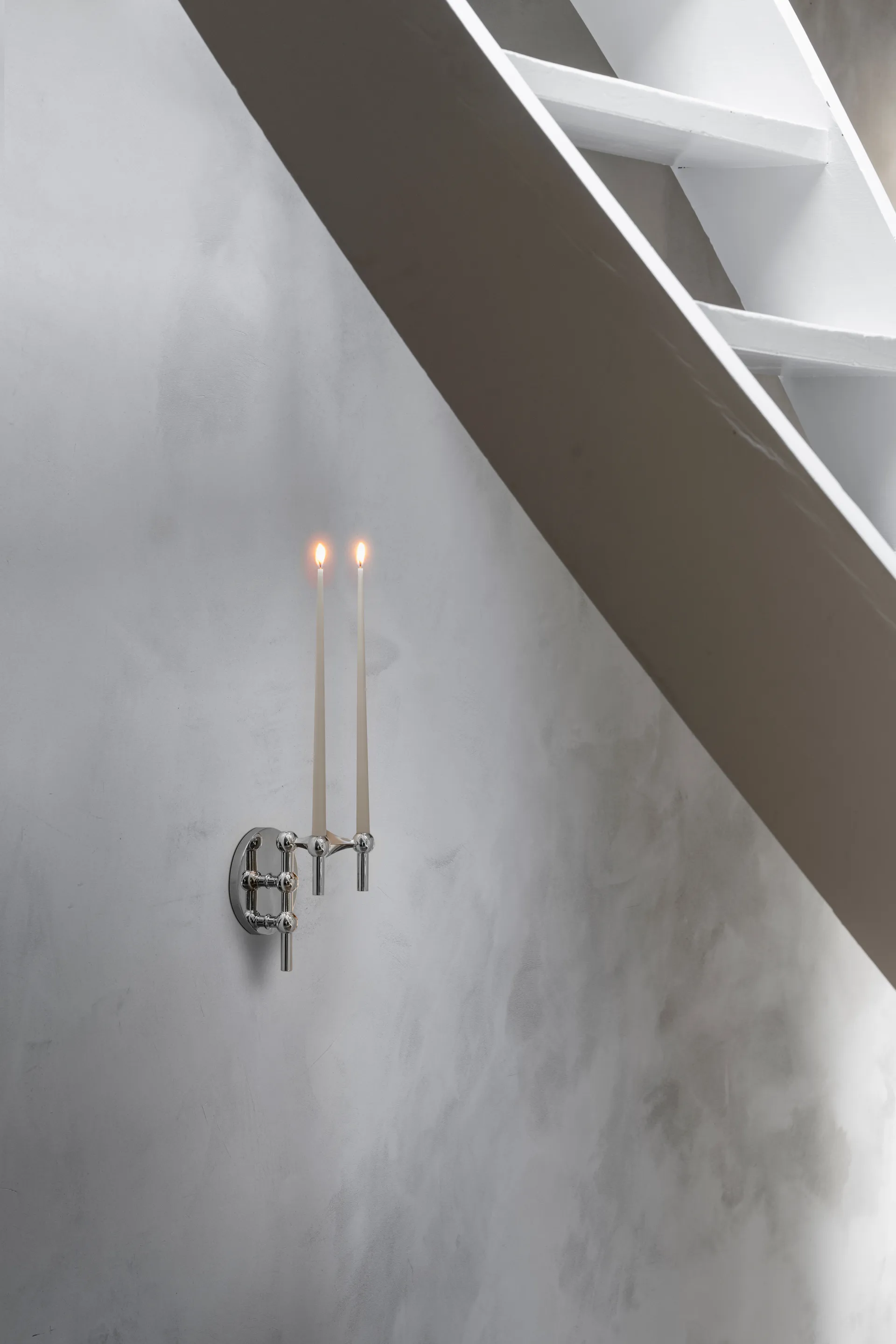 STOFF Nagel castiçal de parede , Cromado STOFF