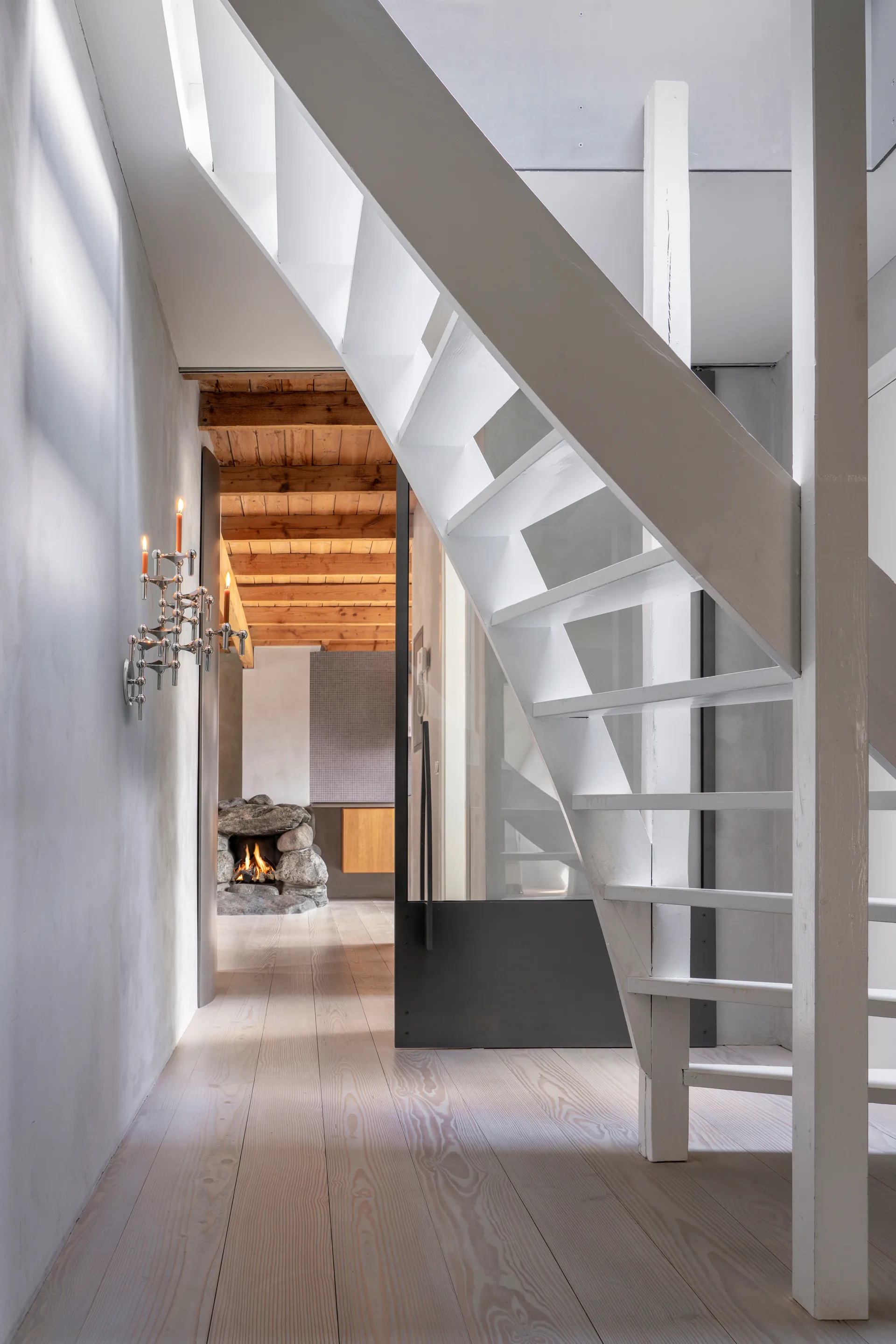 STOFF Nagel castiçal de parede , Cromado STOFF