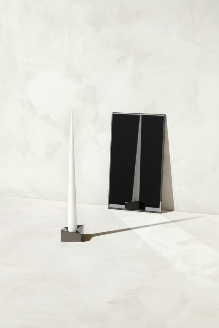 STOFF Nagel reflect castiçal grande 3,2 cm, Cromo preto  STOFF