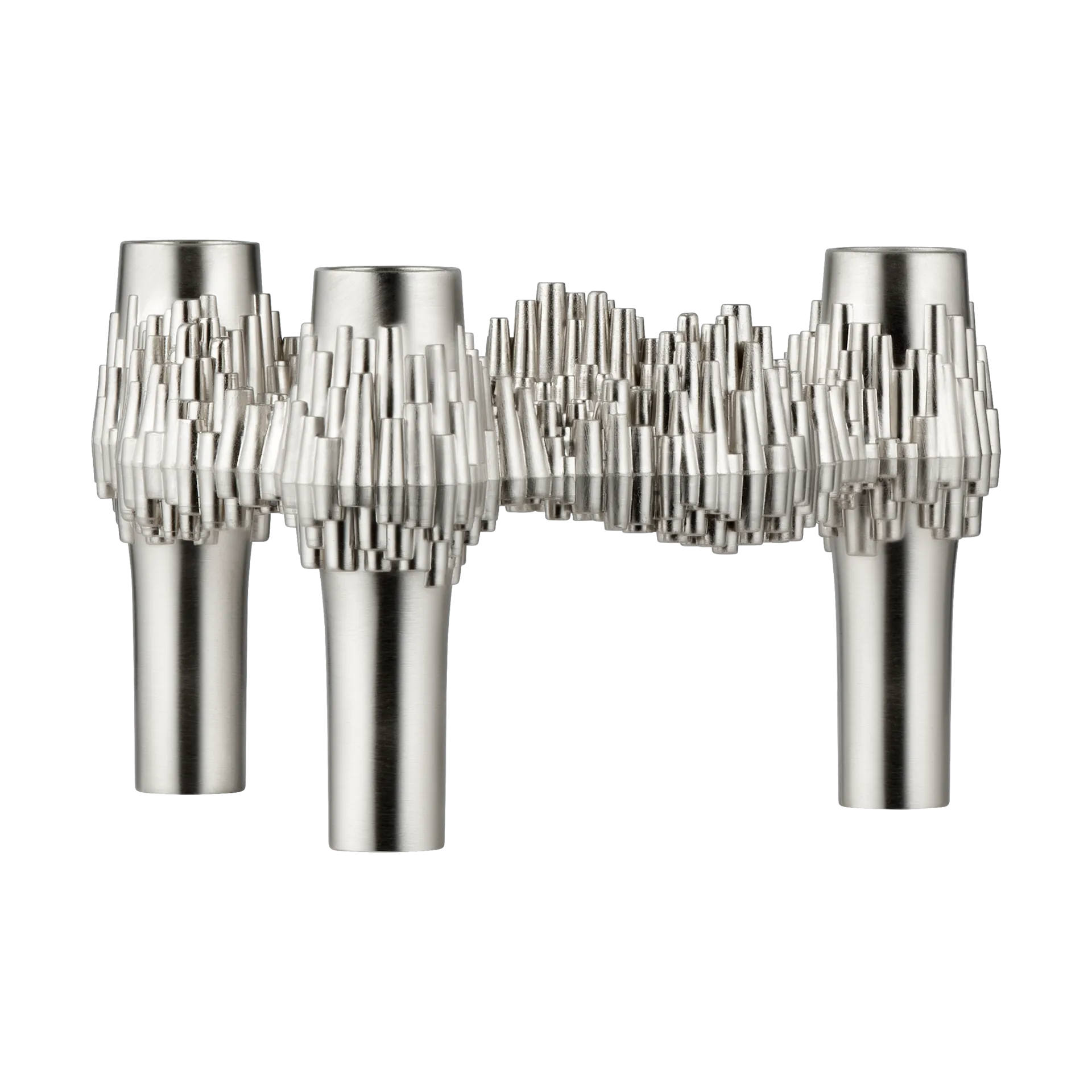 STOFF Quist castiçal, Cromado escovado STOFF