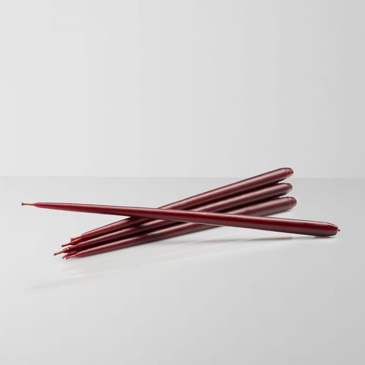 STOFF velas antigas Ester & Erik 6 unidades , Bordô vermelho STOFF