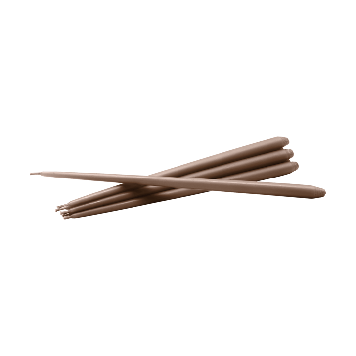 STOFF velas antigas Ester & Erik 6 unidades  - Castanho soft  - STOFF