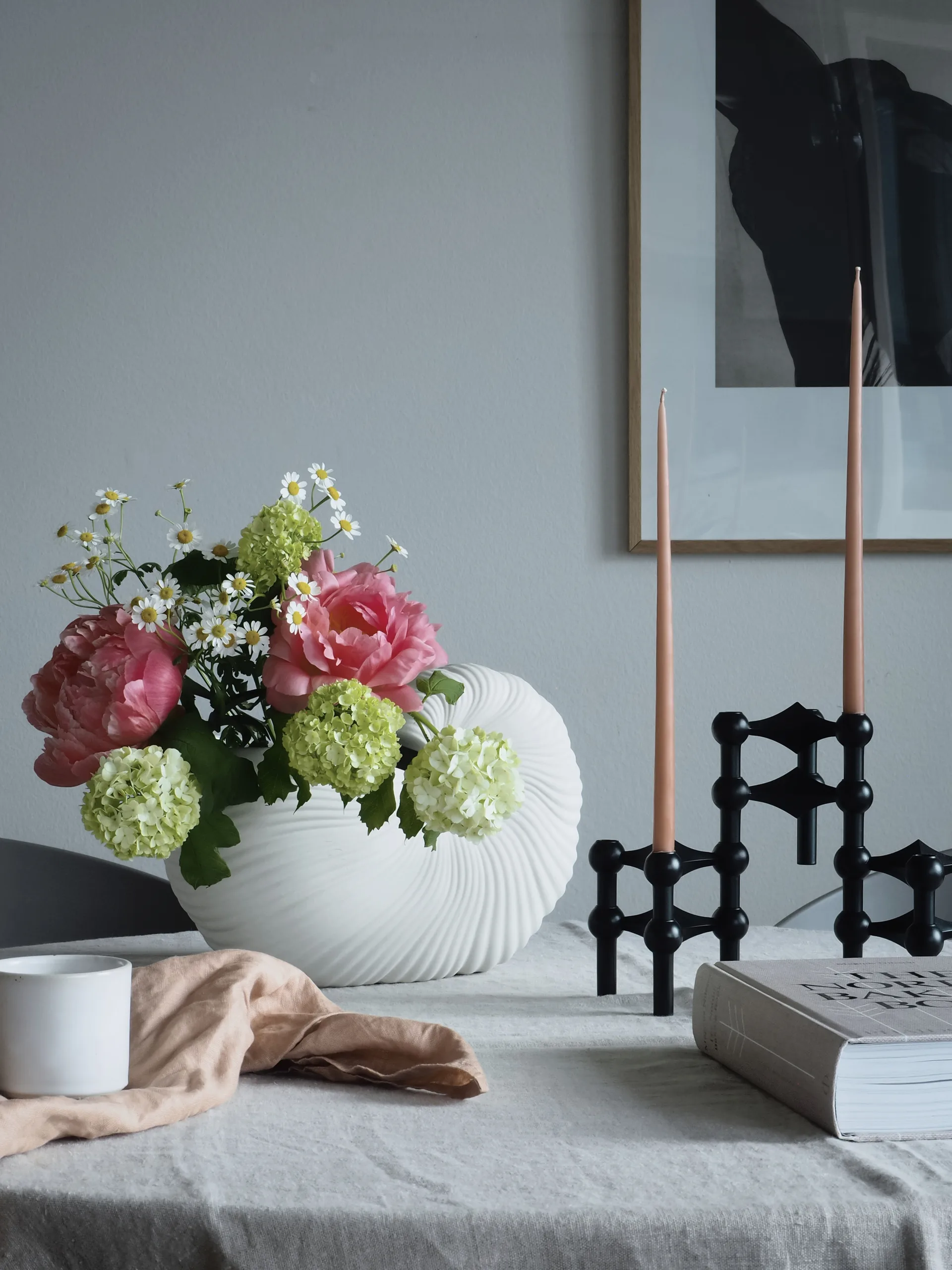 STOFF velas antigas Ester & Erik 6 unidades , dusty rose STOFF