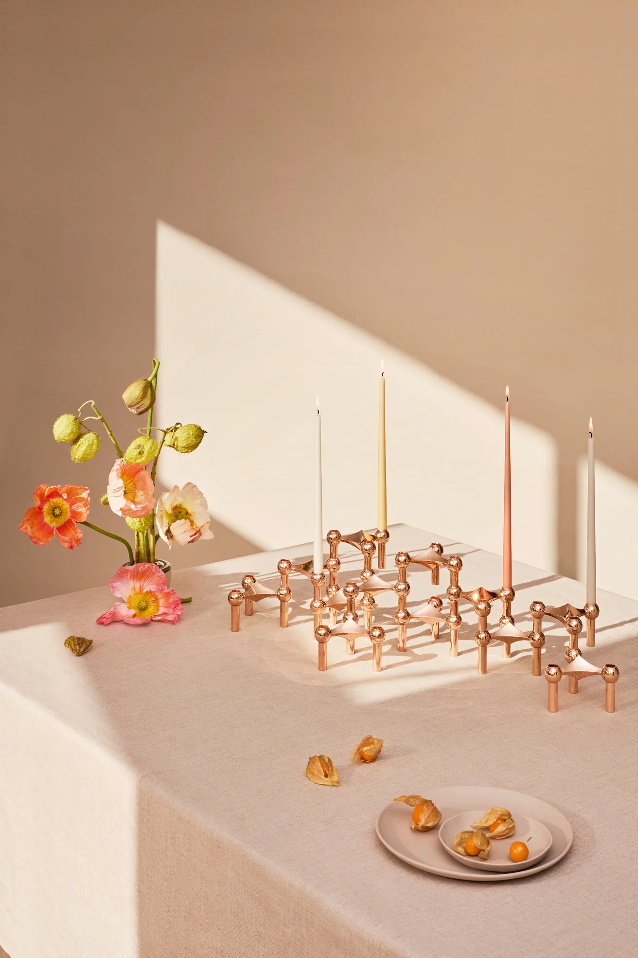 STOFF velas antigas Ester & Erik 6 unidades , dusty rose STOFF