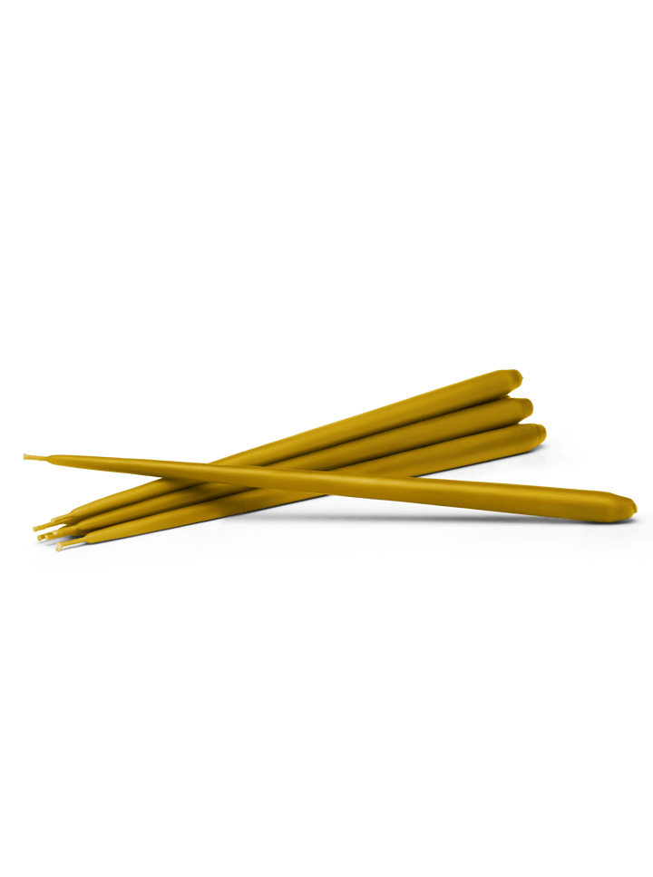 STOFF velas antigas Ester & Erik 6 unidades  - Mustard - STOFF