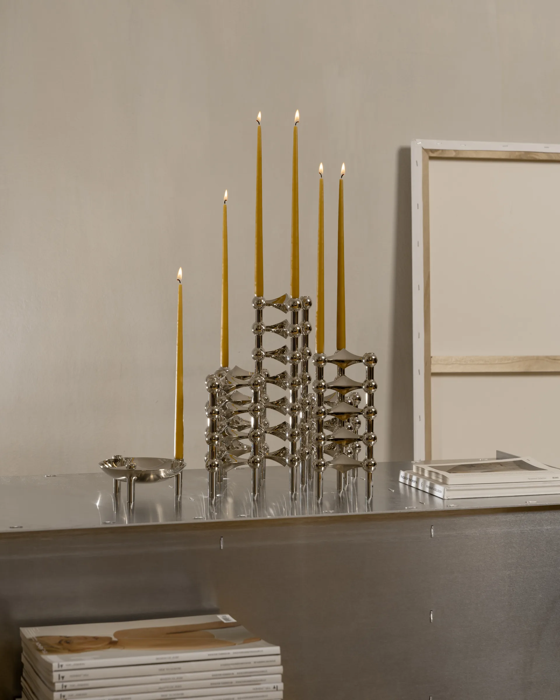 STOFF velas antigas Ester & Erik 6 unidades , Mustard STOFF