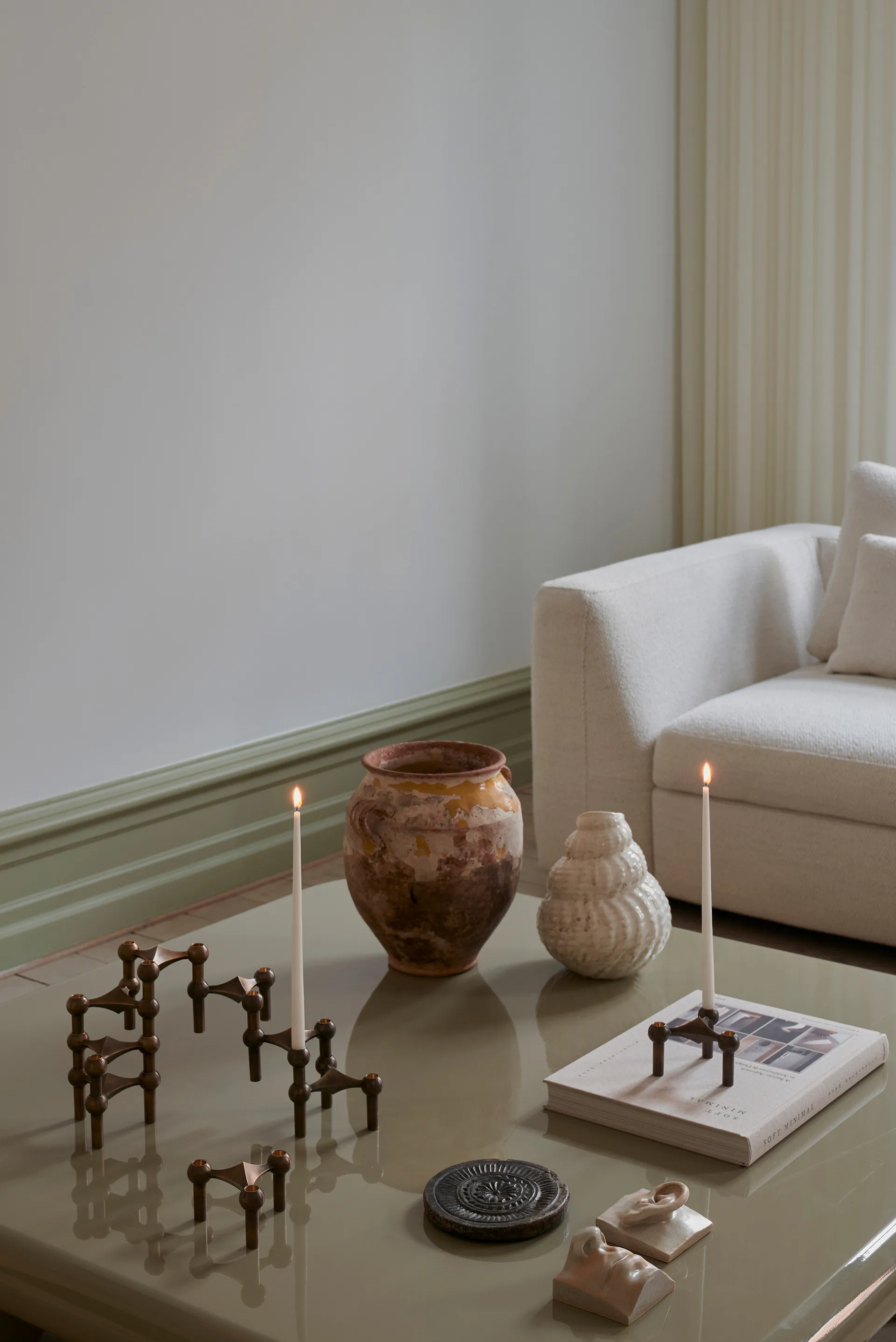 STOFF velas antigas Ester & Erik 6 unidades , Off-white STOFF