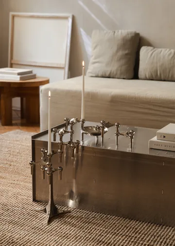 Suporte de velas STOFF Nagel - Cromado - STOFF