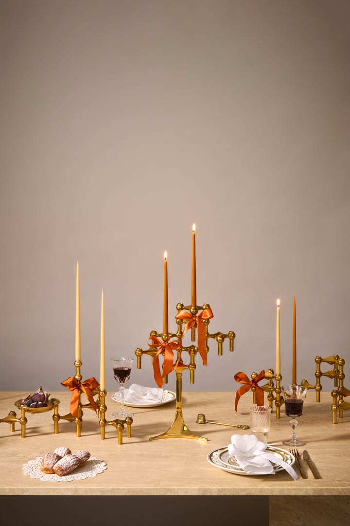 Velas antigas Ester & Erik 6-unidades STOFF, âmbar STOFF