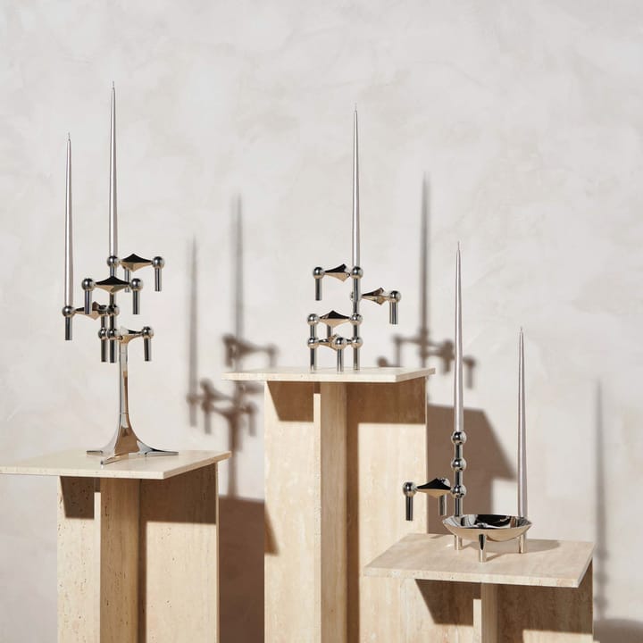 Velas antigas Ester & Erik 6-unidades STOFF, Champagne STOFF