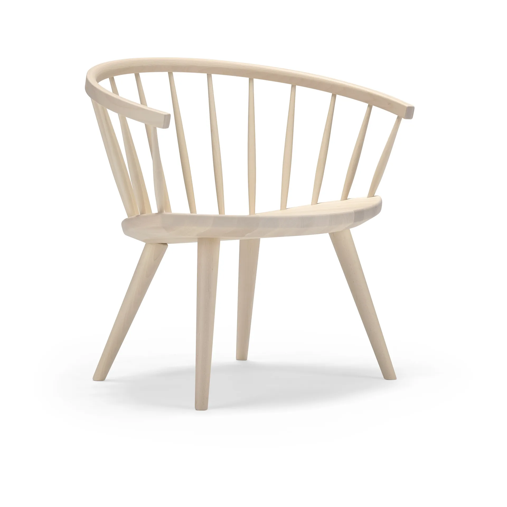 Cadeira lounge Arka , Verniz mate claro Stolab