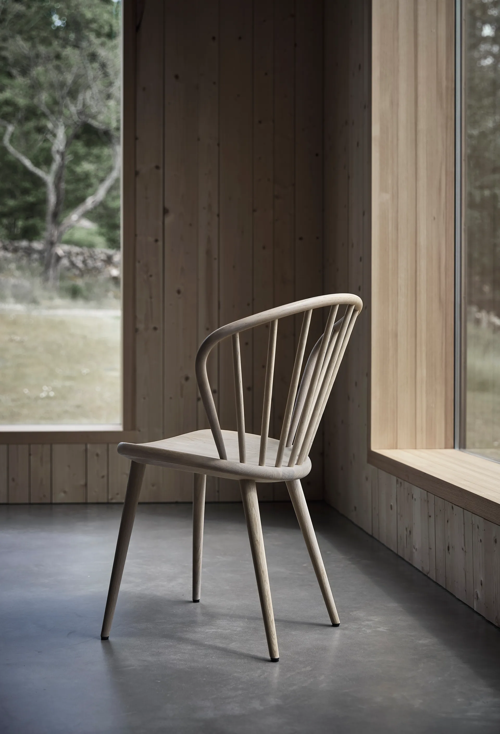 Cadeira Miss Holly, Verniz mate claro de carvalho  Stolab