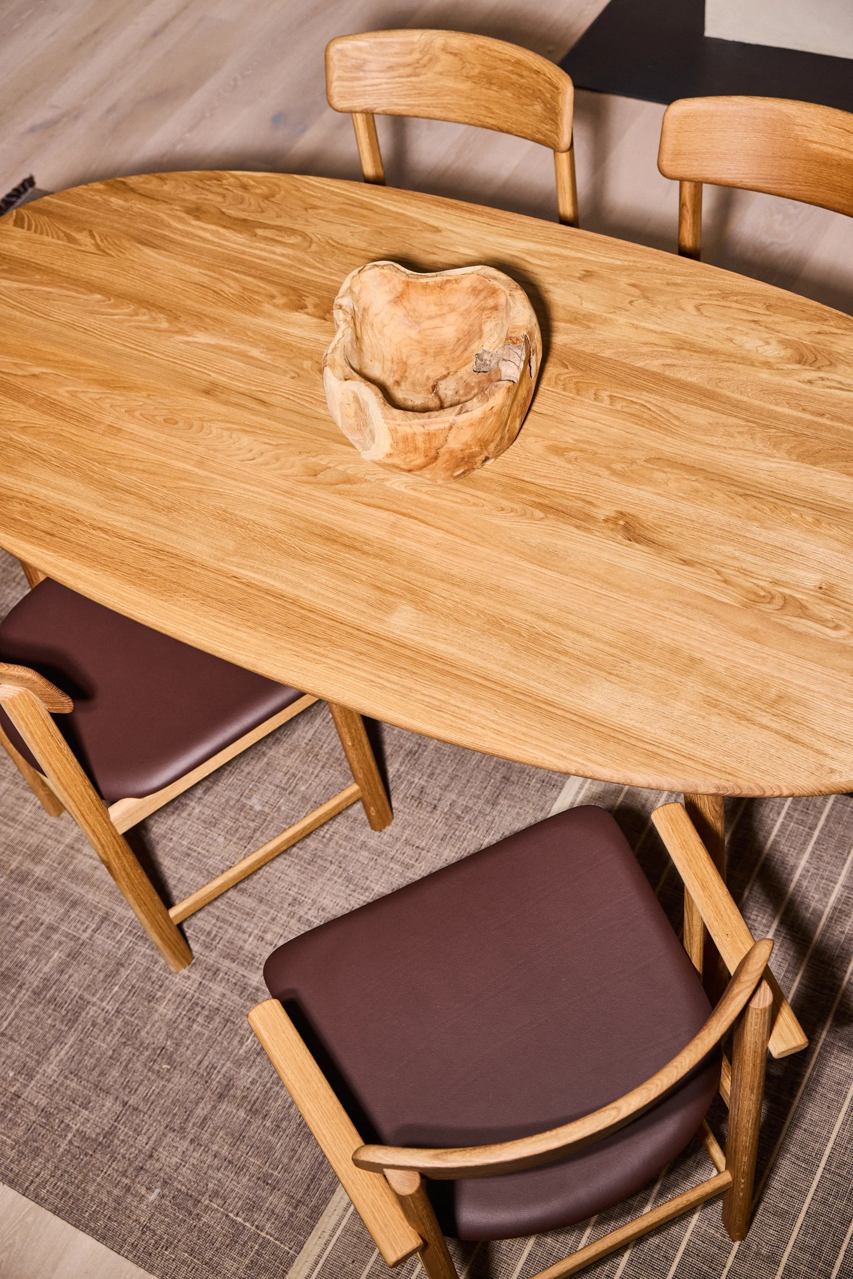 Cadeira Pal, Carvalho natural óleo-Elmosoft 93129 Stolab