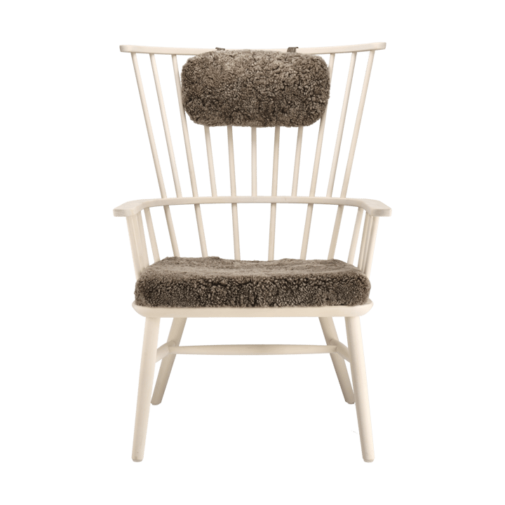 Cadeirão Henriette com almofada e almofada de pescoço Óleo branco-Sahara - undefined - Stolab