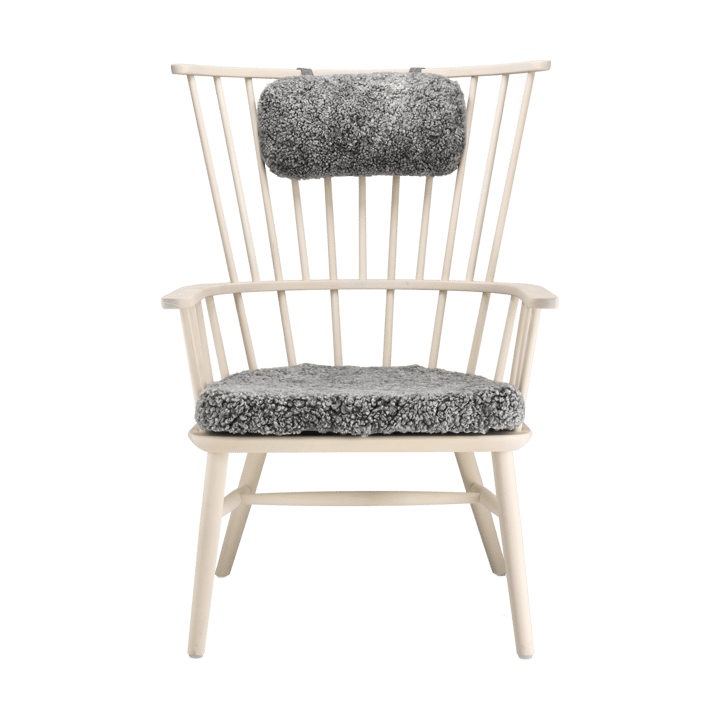 Cadeirão Henriette com almofada e almofada de pescoço Óleo branco-Scand. Grey - undefined - Stolab