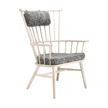 Cadeirão Henriette com almofada e almofada de pescoço Óleo branco-Scand. Grey - undefined - Stolab
