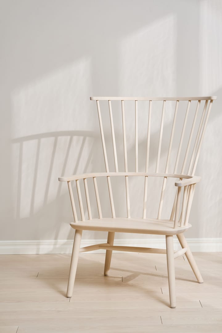 Cadeirão Henriette com almofada e almofada de pescoço Óleo branco-Scand. Grey Stolab