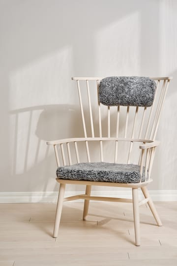 Cadeirão Henriette com almofada e almofada de pescoço Óleo branco-Scand. Grey - undefined - Stolab