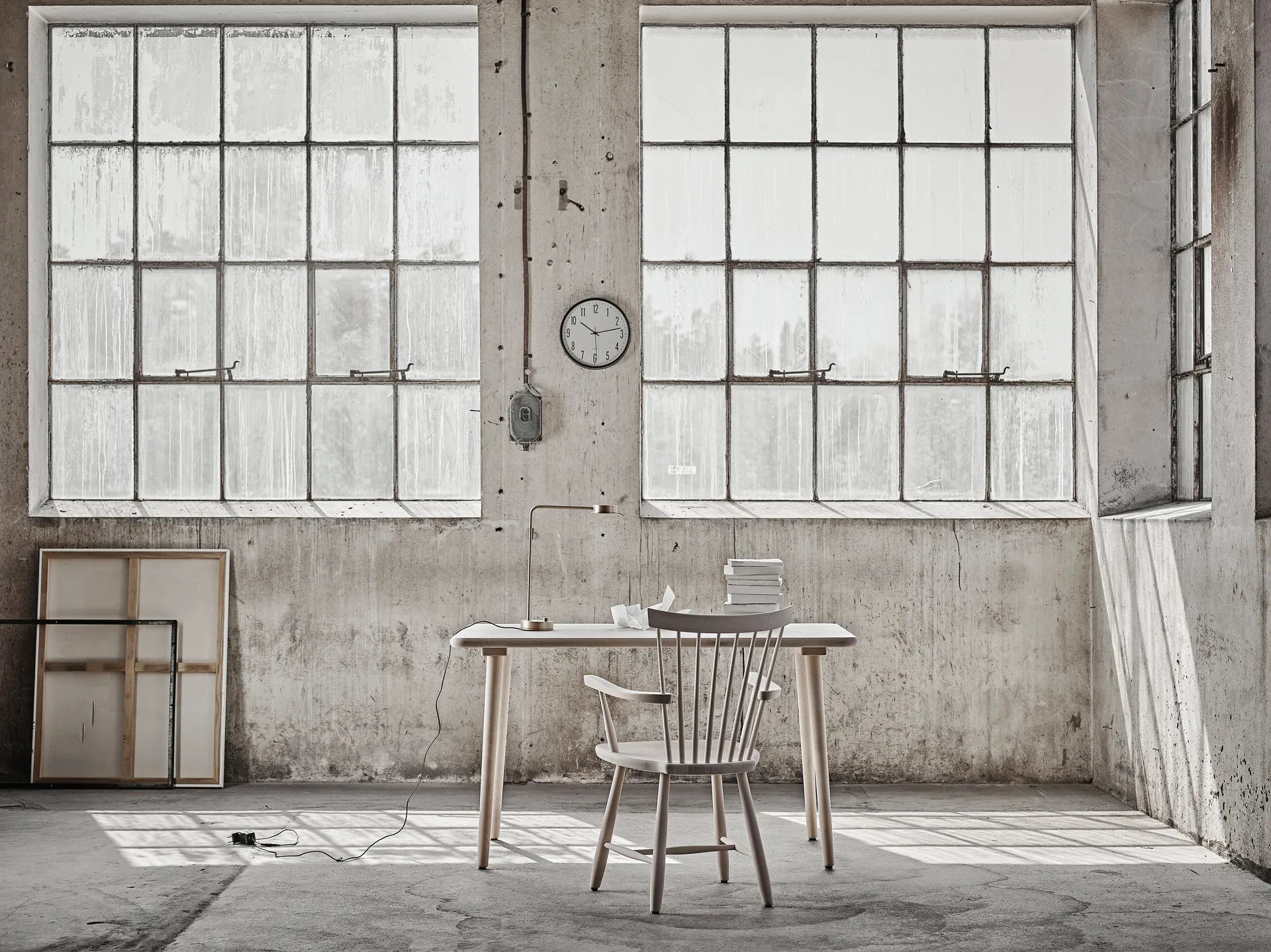 Cadeirão Lilla Åland, verniz branco (carvalho) Stolab