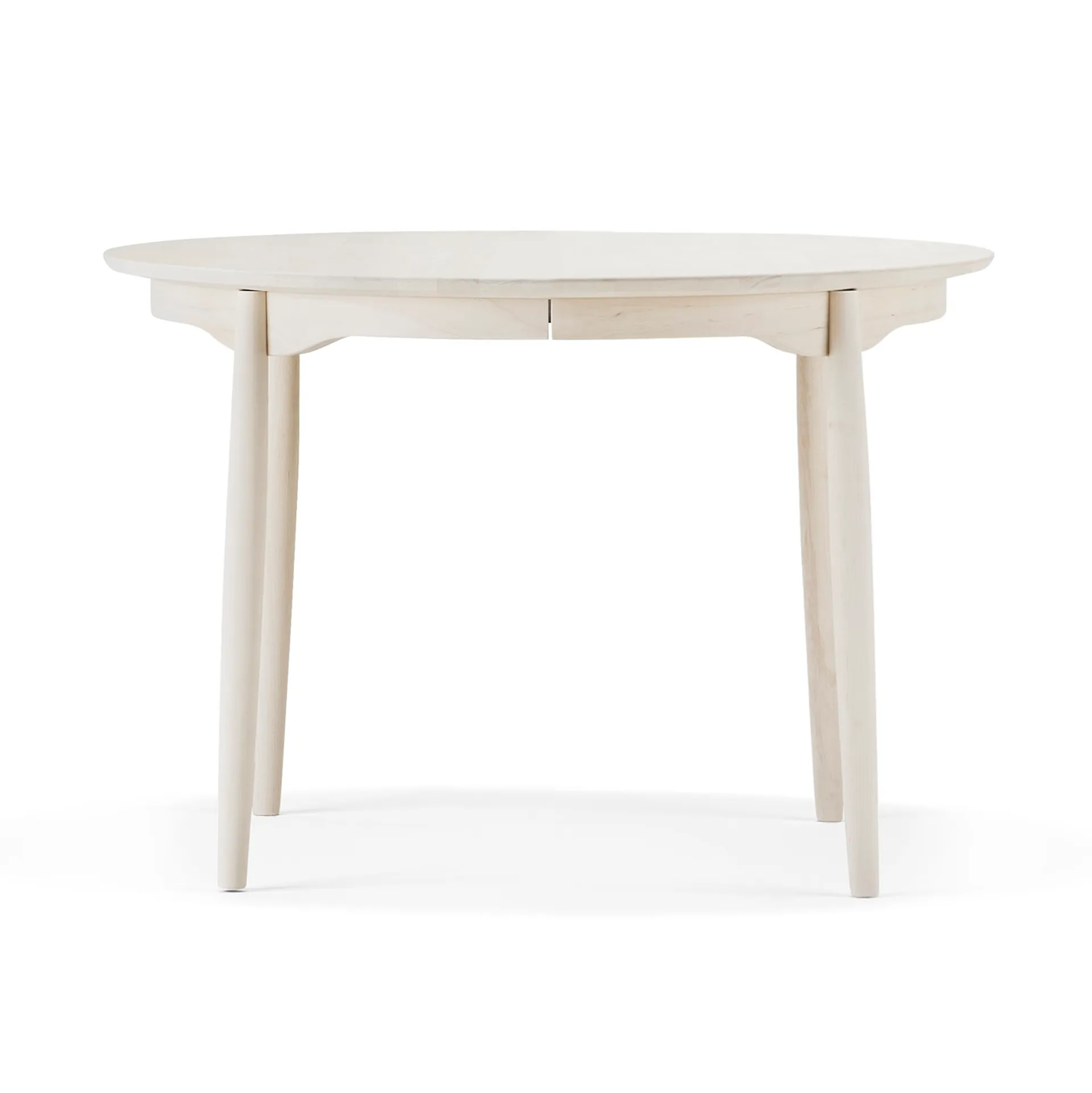 Mesa de jantar bétula Carl , Óleo branco, tampo fixo (não divisível) Stolab