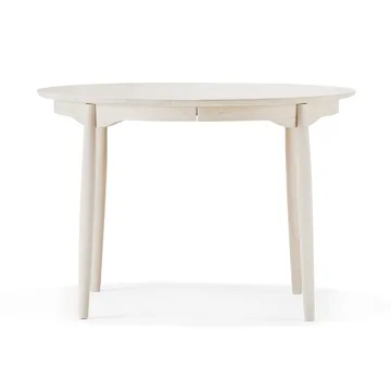 Mesa de jantar bétula Carl  - Óleo branco, tampo fixo (não divisível) - Stolab