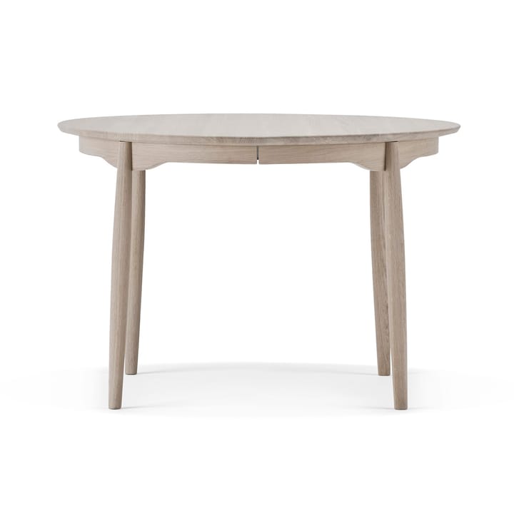 Mesa de jantar Carl Ø115 cm divided - Branco Verniz carvalho - Stolab