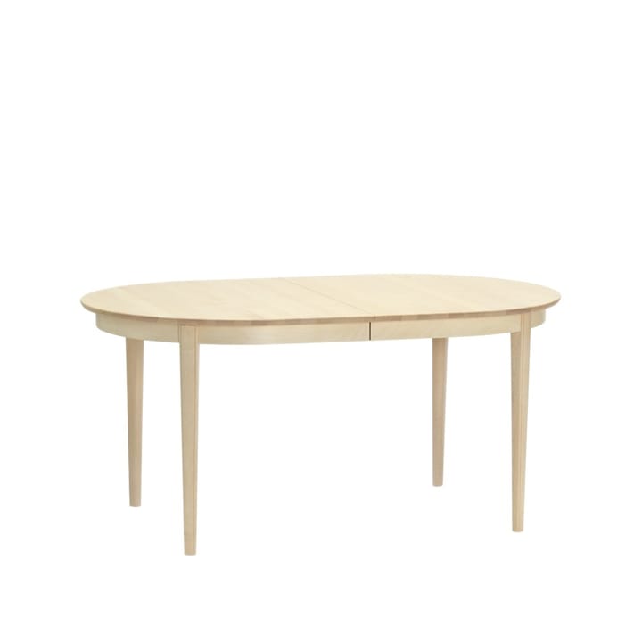 Mesa de jantar diária 160x100 cm - verniz mate claro de bétula, 2 inserções - Stolab