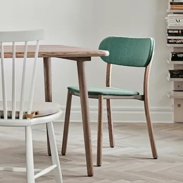 Mesa de jantar Miss Tailor 90x90x73 cm - verniz natural de carvalho  - Stolab