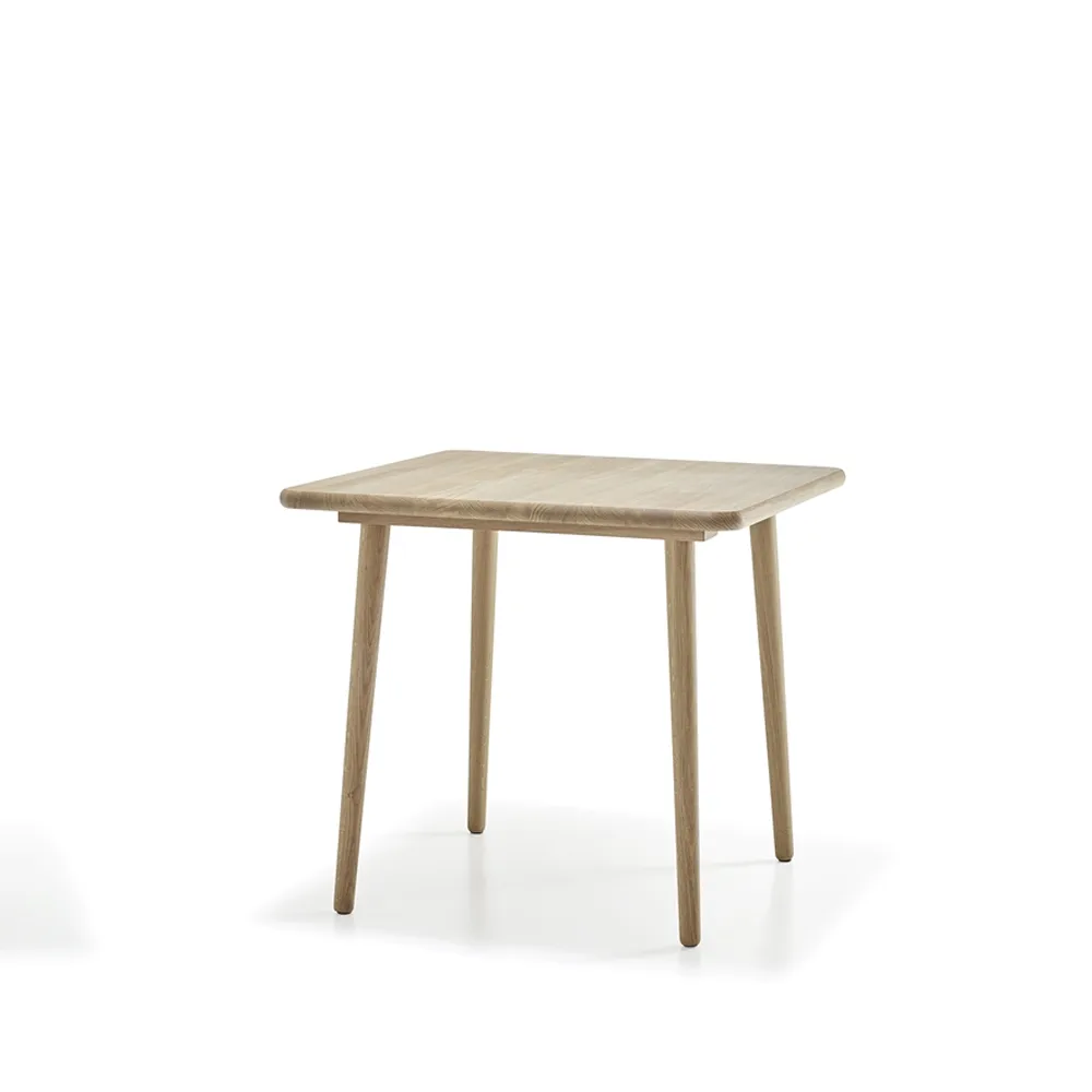Mesa de jantar Miss Tailor 90x90x73 cm, verniz natural de carvalho  Stolab