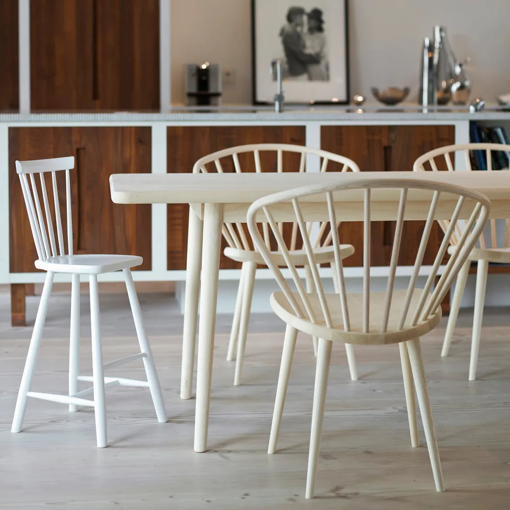 Mesa Miss Holly 175x100 cm , Verniz madeira natural, 1 inserção  Stolab