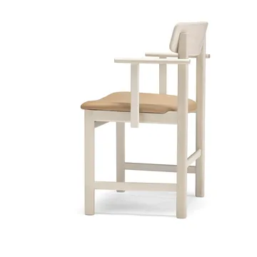 Pal cadeira com braços - Bétula clara verniz mate-Elmosoft 22030 - Stolab