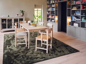 Pal cadeira com braços - Bétula clara verniz mate-Elmosoft 22030 - Stolab