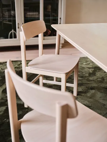 Pal cadeira com braços - Bétula claro com verniz mate - Stolab