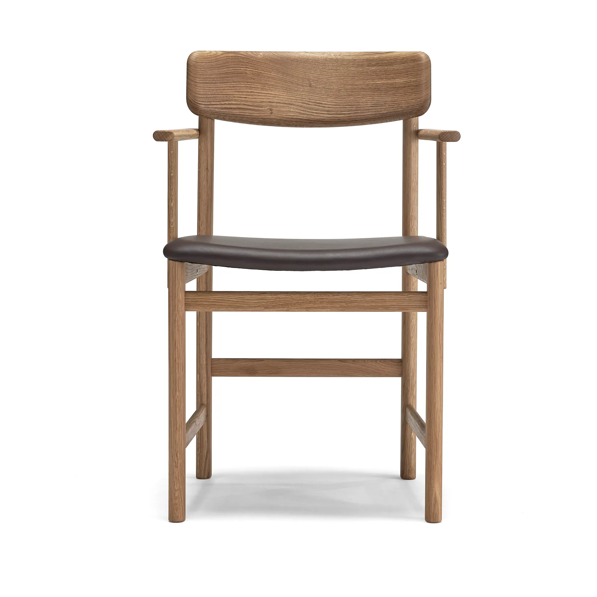 Pal cadeira com braços, Carvalho natural óleo-Elmosoft 93129 Stolab