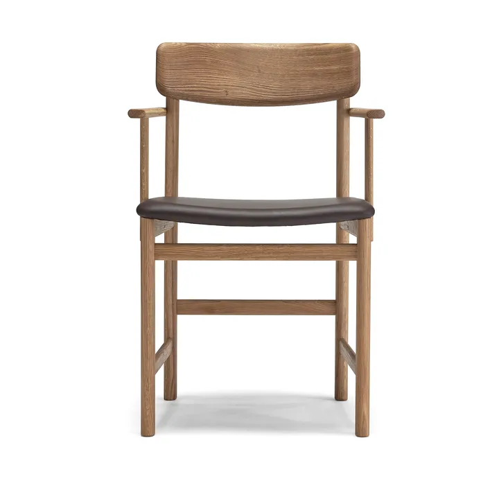 Pal cadeira com braços - Carvalho natural óleo-Elmosoft 93129 - Stolab