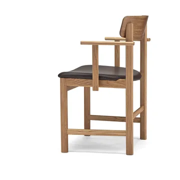 Pal cadeira com braços - Carvalho natural óleo-Elmosoft 93129 - Stolab