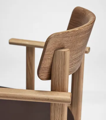Pal cadeira com braços - Carvalho natural óleo-Elmosoft 93129 - Stolab
